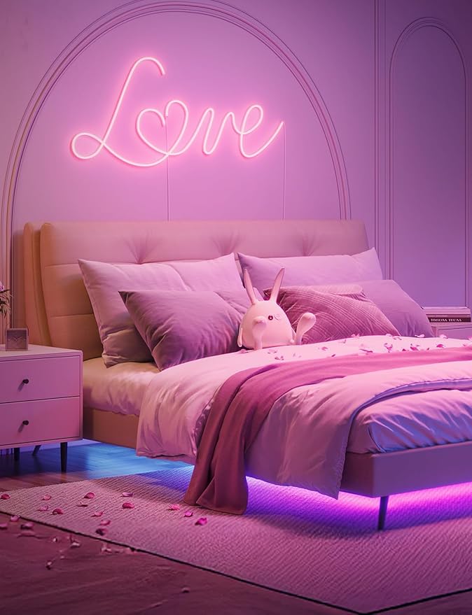 Govee RGBIC LED Strip Lights, 32.8ft Smart LED Lights for Bedroom, Bluetooth LED Lights APP Control, DIY Multiple Colors on One Line, Color Changing LED Strip Lighting Music Sync, Home Decor