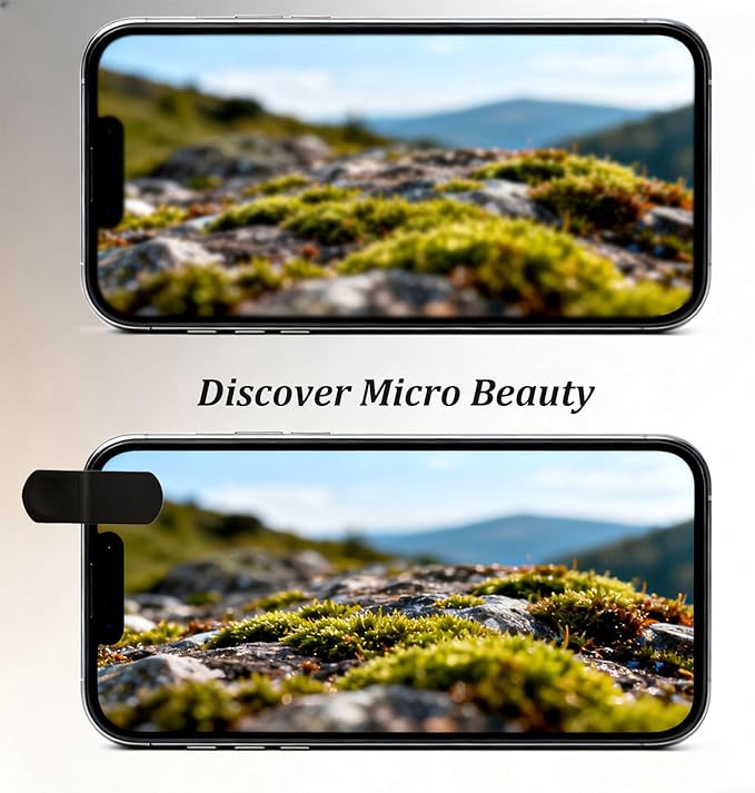 3-in-1 Smartphone Camera Lens Kit – 198° Fisheye, 0.63× Wide-Angle & 15× Macro Clip-On Lens Set for iPhone, Samsung & Android Phones (Black)