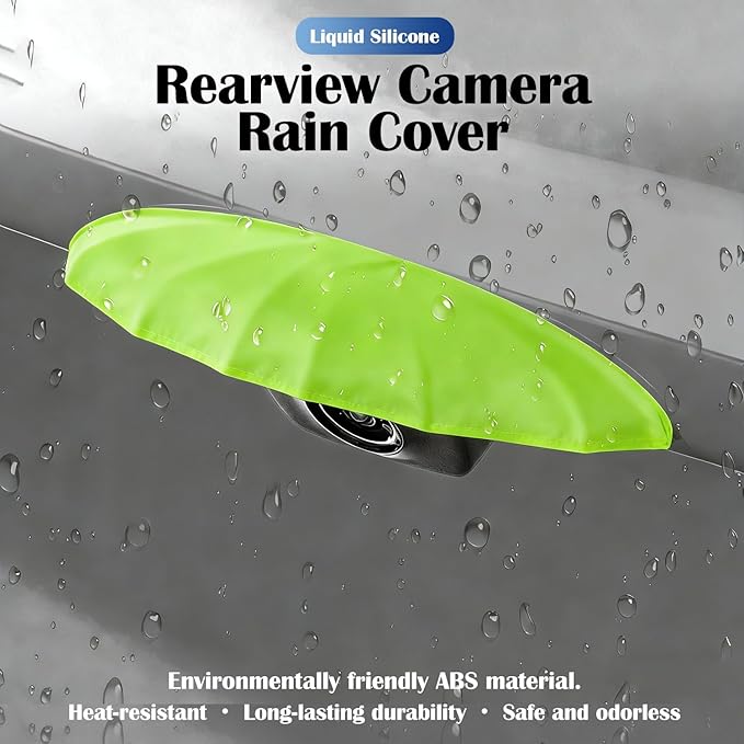 Easy Install Anti-Rain Cover for Reversing Cameras - Universal Silicone Shield, Safe Driving Support