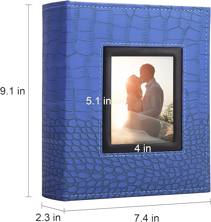 Vienrose Photo Album for 200 4x6 Photos Leather Cover Extra Large Capacity Picture Book for Wedding Baby Vacation