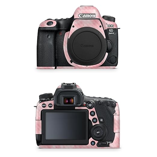 Carbon Fiber Camera Skin Compatible with Canon EOS 6D Mark II Camera (2017) - Cotton Cloud - Premium 3M Vinyl Protective Wrap Decal Cover - Easy to Apply | Crafted in The USA by MightySkins
