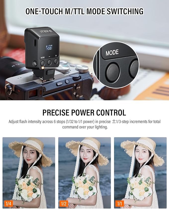Godox iT22 F Mini Flash for Fujifilm Built-in 7.4V 300mAh Battery Manual/TTL Modes 700+ Flashes 1.5s Recycle Hot Shoe Flash with Diffuser/Color Filters Accessories for Fuji Cameras