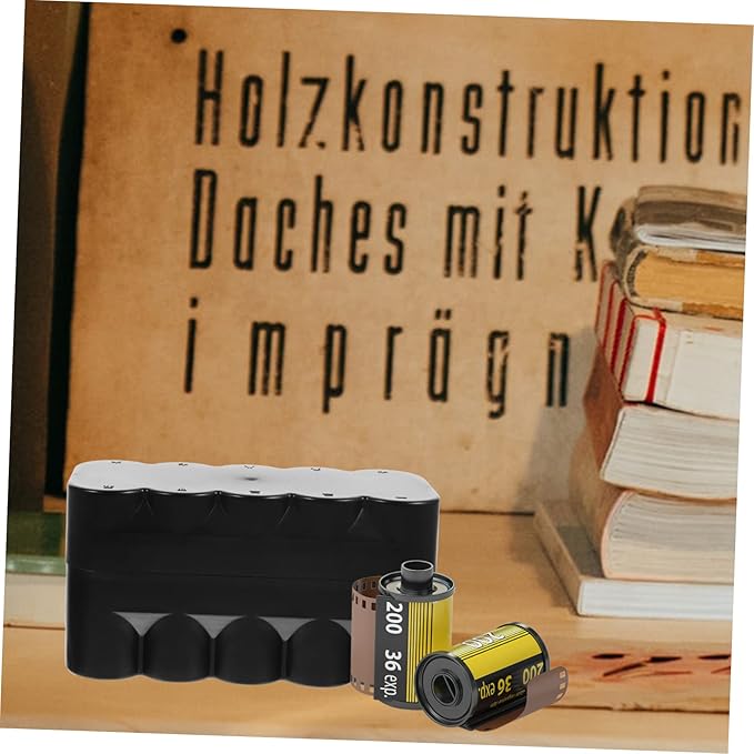 Film Storage Box for 120 Film Rolls Hard Plastic Case Lid Organizer for Photography Supplies Design for Easy Visibility