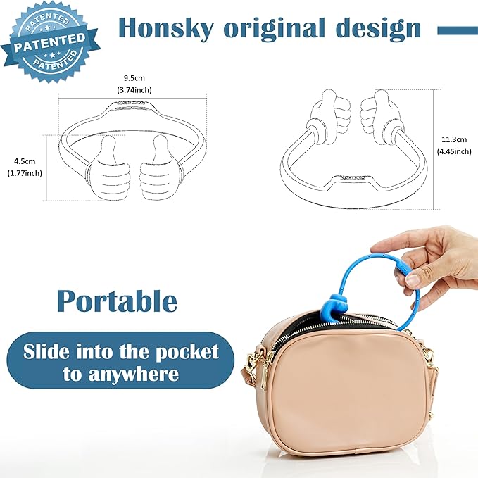 Honsky Cell Phone Stand Holder, Thumbs Up Lazy Phone Stand, Universal Adjustable Flexible, Cute Perfect Valentine's Day Gifts for Him/Her,Gifts for Couples, Compatible with Cell Phones,Light Green