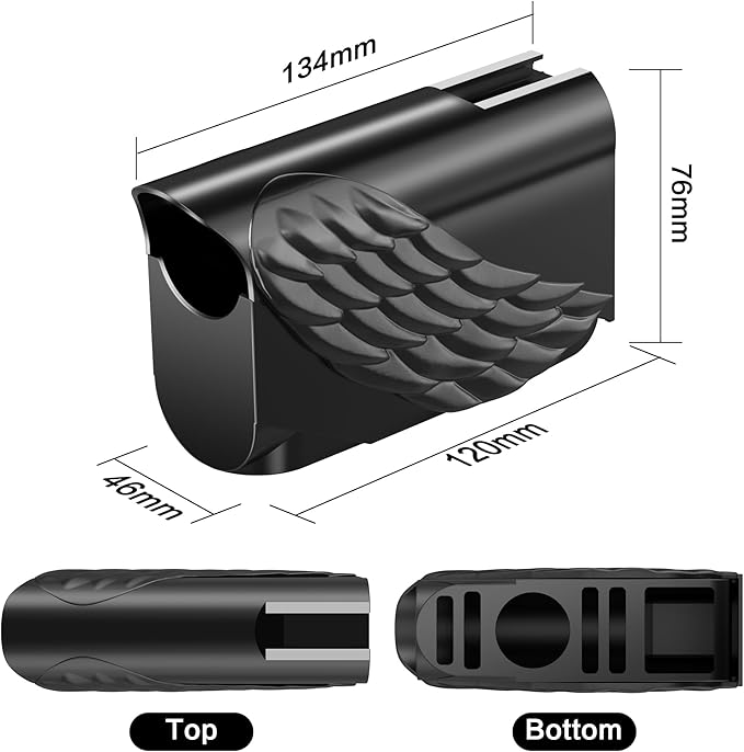 Protective Clam Cover Weatherproof for Mevo Start, Mevo Camera Shade Case with Cold Shoe Interface for Softball, Tennis, Baseball, Net/Chain Link, Mevo Camera Accessories, Not Included Camera Mevo