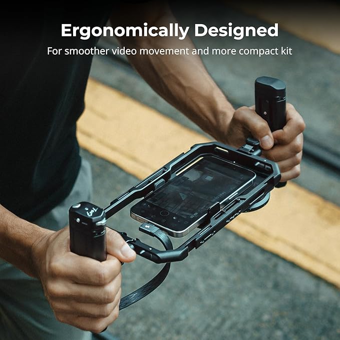 SMALLRIG Rotatable Bilateral Quick Release Side/Top Handle with Wireless Control and M.2 SSD Enclosure, for SMALLRIG HawkLock Mobile Phone Quick Release Ecosystem - 4841
