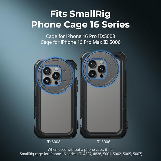 SmallRig 67mm Magnetic Filter Adapter Side Mount Version for iPhone 16 Series Cages, Quick Release Phone Lens Filter Ring, for iPhone 16 Pro Max Cage 5006/16 Pro Cage 5008-5010