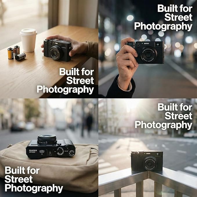 Metal Thumbs Up Grip for Fujifilm X100VI / X100V – Hot Shoe Thumb Rest Hand Grip, CNC Aluminum, Anti-Vibration, Improved One-Hand Control & Shooting Stability