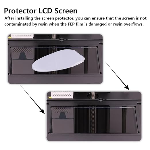 5PCS Screen Protector for Anycubic Photon M7 Pro, LCD 3D Printer PET High Light Transmittance Screen Protector Film for M7/Pro