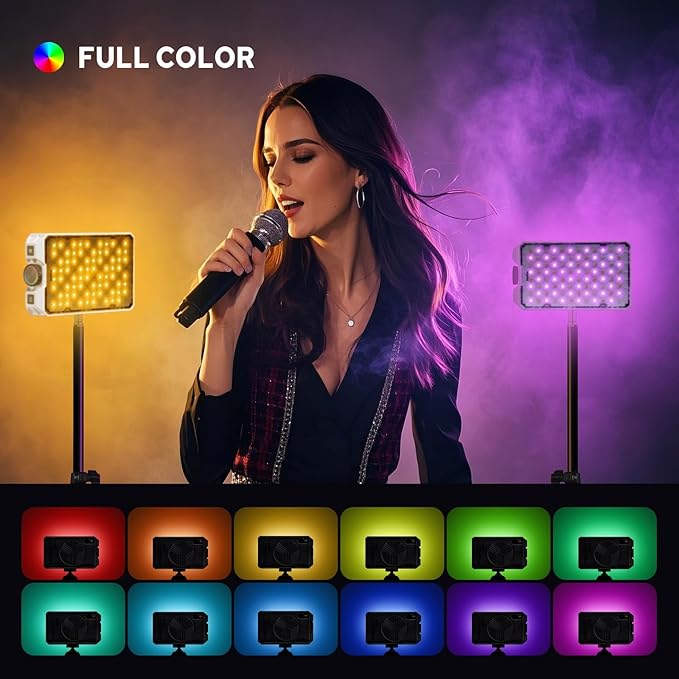 Godox C30R RGB Camera Light Panel 30W, Portable Led Camera Video Light Panel w/Diffusion, 1800K~10000K, Fast Rechargeable, Ultra Bright, Full Color LED DSLR Lighting for Photography & Video YouTube