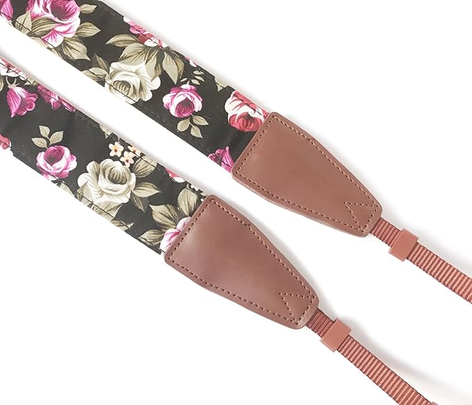 Alled Camera Strap Neck, Adjustable Vintage Floral Camera Straps Shoulder Belt for Women/Men,Camera Strap for Nikon/Canon/Sony/Olympus/Samsung/Pentax ETC DSLR/SLR