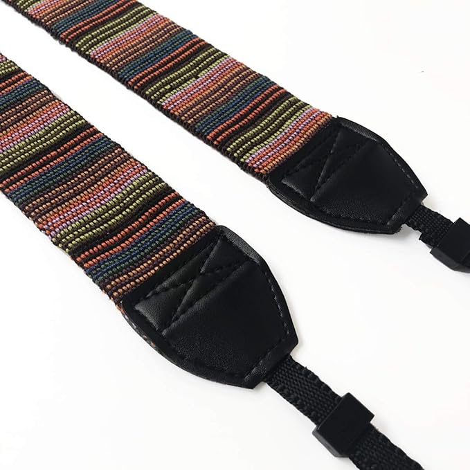 Alled Camera Neck Shoulder Belt Strap,Camera Straps for Women/Men for All DSLR/Nikon/Canon/Sony/Olympus/Samsung (Colorful Green)