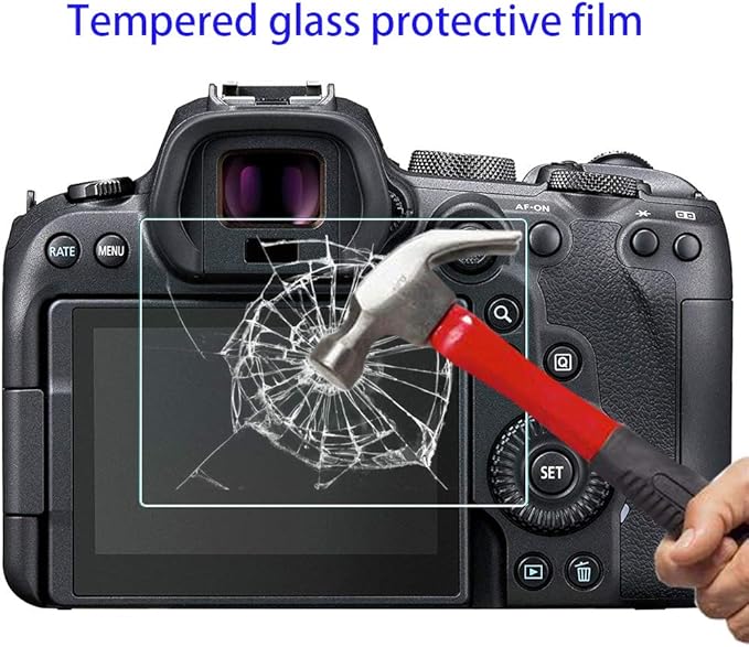 Screen Protector for Canon EOS M50 M100 Mark ii DSLR Camera(for Accessories) with Hot Shoe Cover Tempered Glass Film 0.3mm High Definition 9H Hardness Anti-Scrach Anti-Fingerprint Anti-Dust[3 +1Pack]