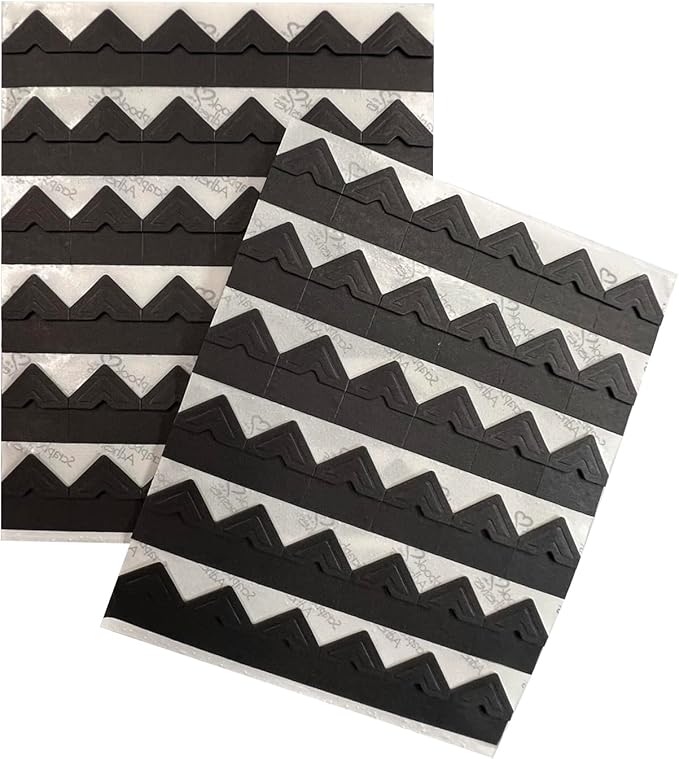 Books By Hand BBHM215PS Self-Adhesive Photo Corners, Acid-Free, Archival Quality. 0.5 Inch. Pack of 252. Black.