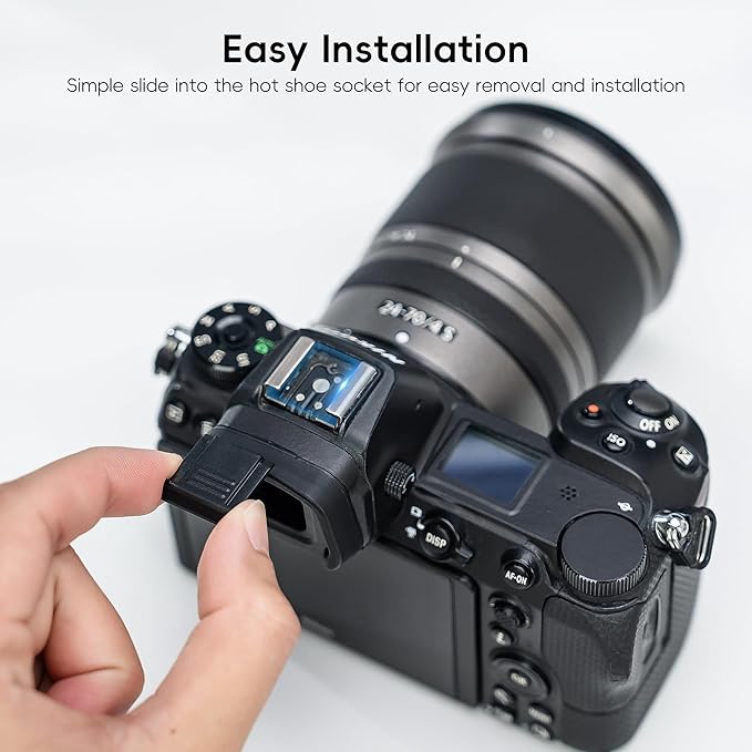 JJC 2 PCS Camera Hot Shoe Cover Cap Protector for Nikon Z f Zf Zfc Z30 Z50 Z9 Z8 Z7 Z6 II Z5 D850 D810 D780 D750 D7500 D7200 D5600 D5500 Coolpix P950 P1000 Ricoh GR III GR IIIx Replaces Nikon BS-1
