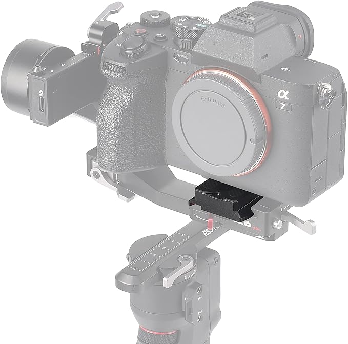 Fotga RS Upper Camera Quick Release Plate for DJI Ronin RS3 / RS 3 Mini/RS 3 Pro/RS 2 / RSC 2 / RS 4 / RS 4 Pro/RS 4 Mini Gimbal Stabilizer DSLR Mirrorless Camera Compatible Arca Swiss Tripod