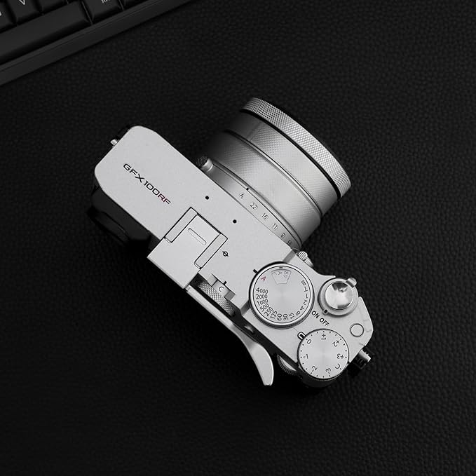 Haoge Metal Thumb Up Grip for Fujifilm GFX100RF Camera Digital Accessories GFX 100RF Hot Shoe Thumb Up Rest Support Handgrip Silver THB-GFXRFS