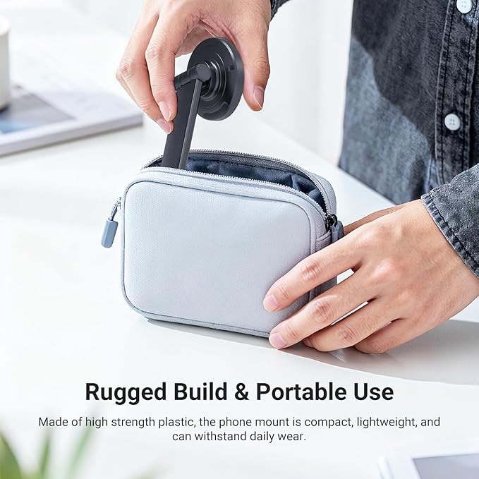 NEEWER Entry Level Version Magnetic Phone Holder Tripod Mount Adapter, 360° Compact Lightweight Portable Compatible with MagSafe iPhone Samsung Android for Video Recording, PA153