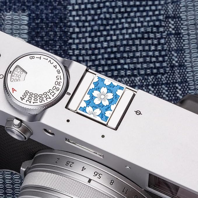 Camera Metal Hot Shoe Cover for FUJIFILM X100VI X100V XPro3 XPro2 XPro1 X-T4 X-T3 X-T50 X-T30 for NikonZF Z5 Z6 for Canon (Blue-Hot Shoe Cover)
