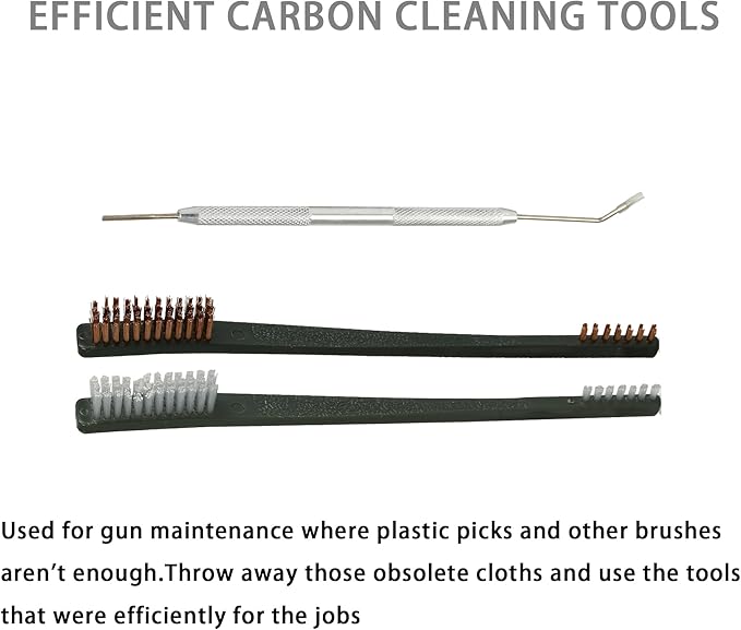 Gun Cleaning Kit Universal Supplies for Rifle Pistol Shotgun with Portable Carrying Case for 12Ga 20Ga .22 5.56mm .223 Chamber .243/6MM .270/284 .30/308 357/38 9MM .40 .45