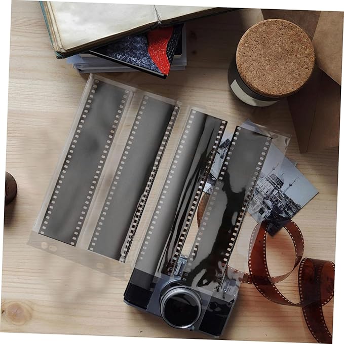 10pcs Negative Film Sleeves Film Binder Archival Photo Sleeves Heavy Duty Page Protectors Document Pouch