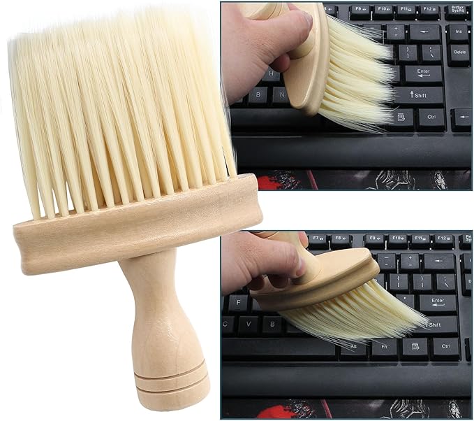 Keyboard Cleaning Brush Anti-Static Wooden Laptop PC Keyboard Cleaner Narrow Area Dust Cleaning Tools