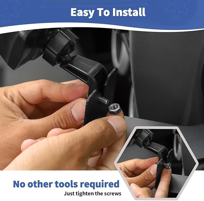 RT-TCZ for Jeep JK Multi-Function Phone Holder, JKU Radio Holder Walkies Talkie Mount Bracket for Jeep Wrangler JK JKU 2007 2008 2009 2010 Black Gray Accessories