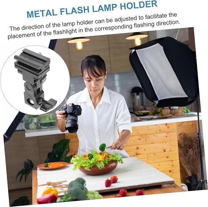 jojofuny Flash Trigger Bracket Light Adapter Tripod Mount for Camera Off-Camera Flash Stand Umbrella Clamp