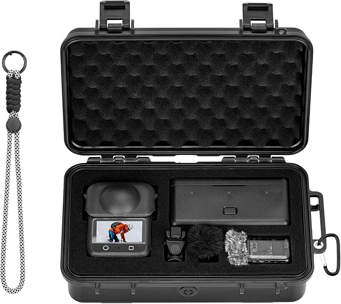 Flymile Osmo 360 Carrying Case, Portable Waterproof Hard Travel Storage Bag 4 x battery/Charging Hub for DJI Osmo 360 Camera Accessories(Case Only)