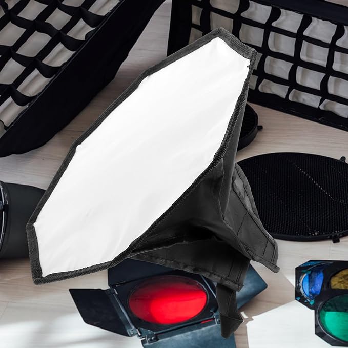 VERDANVERSE Camera Flash Softbox Diffuser Lighting Cover Photography Speedlight Reflector Diffuser Portable for Video Recording and Studio Lighting