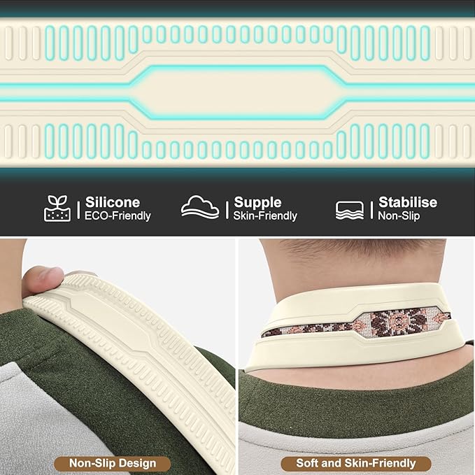 Neck Strap Silicone Camera Straps - Padded Camera Strap, 1.5" Wide Adjustable Nylon Shoulder Strap - Compatible with Canon, Nikon, Sony, and More DSLR and Mirrorless Cameras (Khaki Brown)