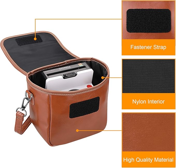 Fintie Camera Bag Compatible with Polaroid Now+ Generation 3/2/1 I-Type, Polaroid Now Gen 3rd/2nd/1st, OneStep 2 VF, I-2 Instant Film Camera Travel Shoulder Case with Adjustable Strap Accessories