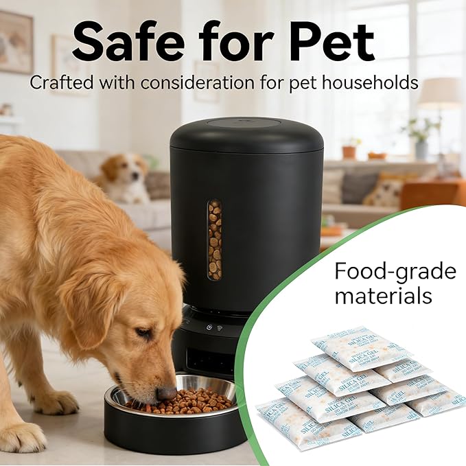 NewKe 16 Pack Color-Indicating Pet Food Desiccant Compatible with PETLIBRO Automatic Cat Feeder, Desiccant Packs Replacement for PETKIT Automatic Cat Feeder(Individually Packaged)