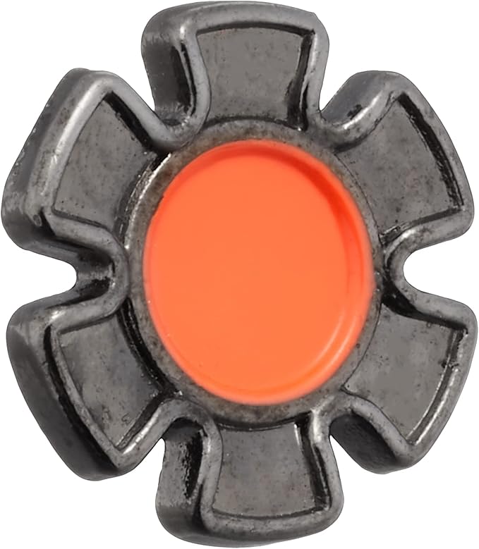 cam-in CAM9117 Soft Shutter Button, Release Button, Creative Type, Diameter 0.5 inches (12 mm) (Orange Flower)