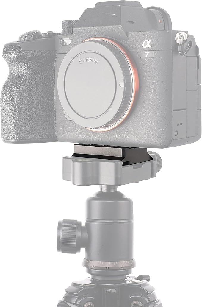 FocusFoto Upper Quick Release Baseplate QR Plate for DJI Ronin RS 3 Mini/RS 4 Mini Gimbal Stabilizer, Compatible with RS 2/RSC 2/RS 3/RS 3 Pro/RS 4/RS 4 Pro Arca-Swiss Standard Camera Tripod Ball Head