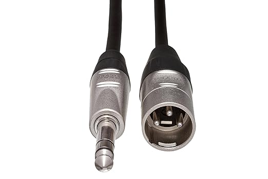 Hosa HSX-050 Pro Balanced Interconnect, REAN 1/4" TRS to XLR3M, 50 Feet