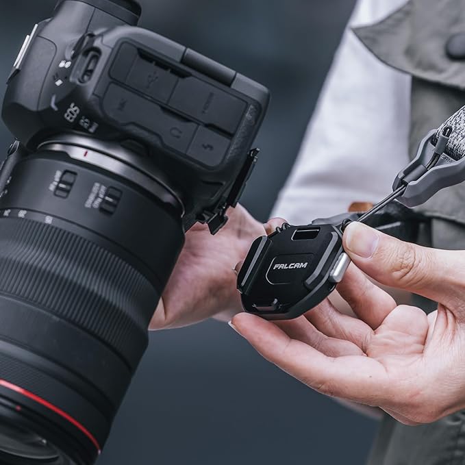 FALCAM F38 Camera Strap Quick Release Kit, Camera Holder for Neck/Shoulder Strap, Plate and Base