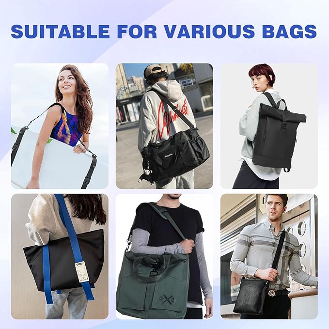 2 Pack Black Soft Shoulder Strap Pad for Luggage Straps & Bags - Ultra Comfortable Shoulder Pads for Bag Straps - Breathable，Lightweight, Comfort