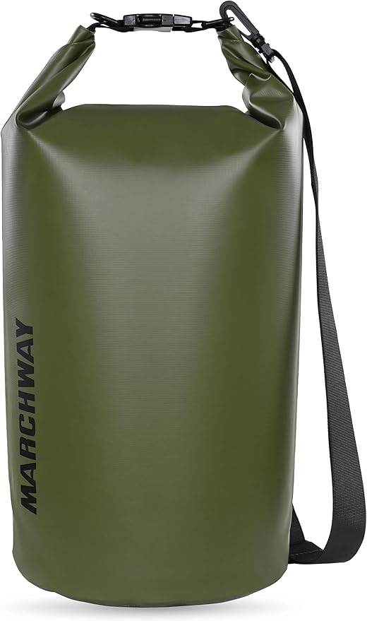 MARCHWAY Floating Waterproof Dry Bag Backpack 5L/10L/20L/30L/40L, Roll Top Sack Keeps Gear Dry for Kayaking, Rafting, Boating, Swimming, Camping, Hiking, Beach, Fishing