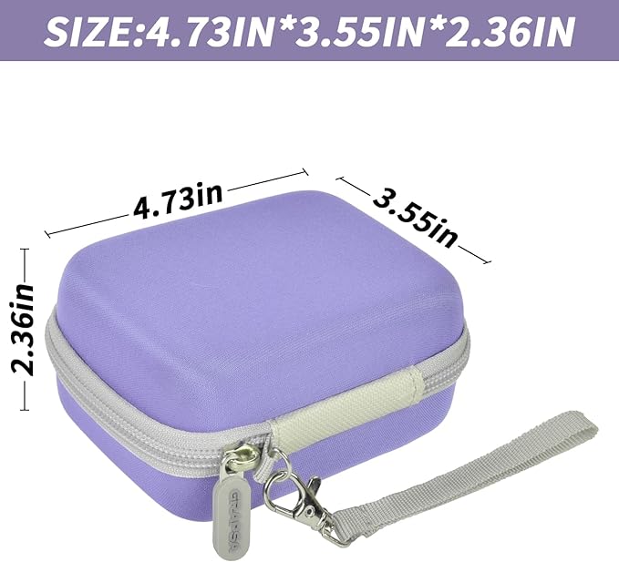 Digital Camera Case for CAMKORY/for Kodak Pixpro/for VAHOIALD/for Sony DSCW800 830/ for Canon PowerShot 180 190. Kids Vlogging Cameras Storage Holder for Accessories (Box Only)-Purple