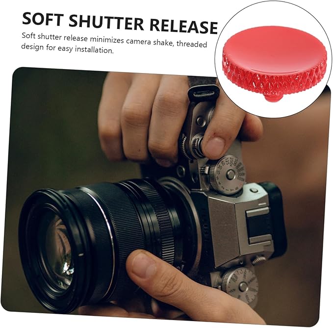 NUOBESTY 2pcs Aluminum Alloy Shutter Release Button Camera Shutter Button for Easy Picture Taking Compatible Multiple Camera Brands