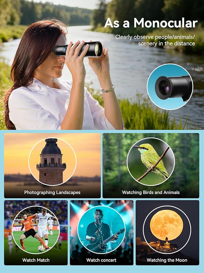 MIAO LAB 30X Telephoto Lens, High Power HD Telephoto Phone Lens with Adjustable Tripod and Universal Phone Clip, Phone Lens Attachment for iPhone 17/16/15/14/13 Series, Android and Most Smartphone