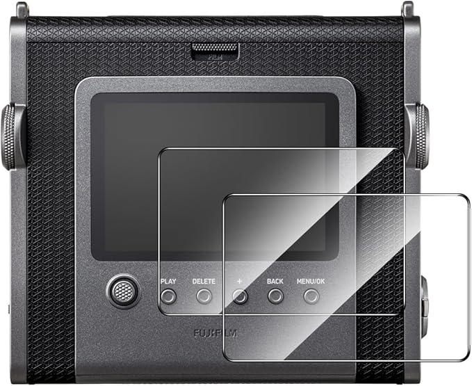 2 Pack Compatible with Fujifilm Instax Wide EVO Screen Protector,Full Coverage 9H Tempered Glass LCD Display Film,HD Clear Scratch Resistant for Fuji film Instax Wide EVO accessories