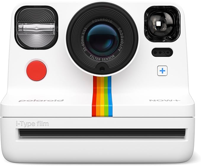 Polaroid Now+ Generation 2 - Camera + Film Bundle (16 Photos Included) - White - Bluetooth Connected App Controlled Instant Film Camera (6437)