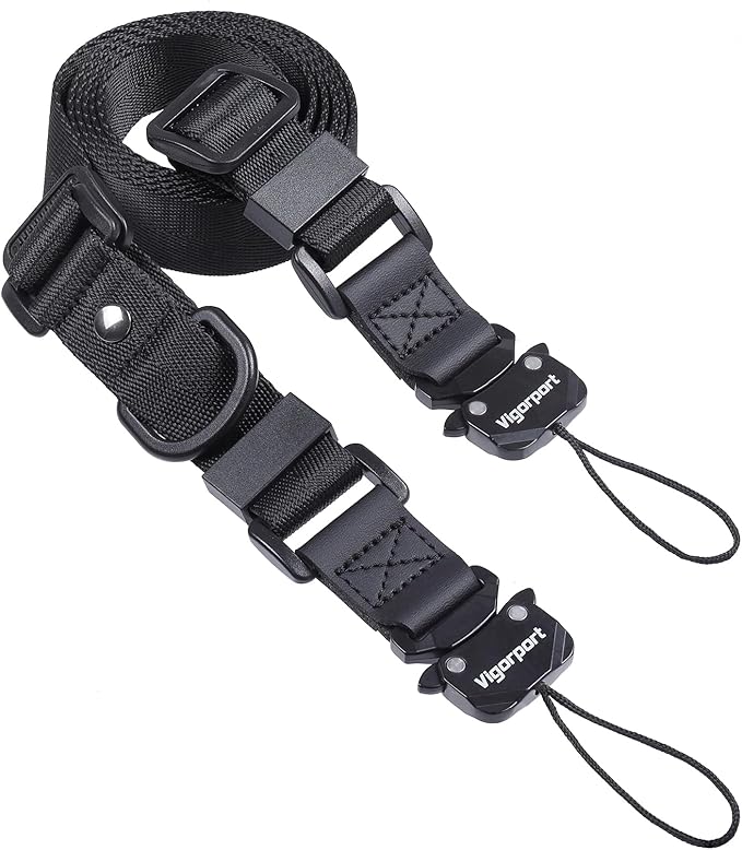 Vigorport Camera Strap, Crossbody Shoulder Strap, Camera Neck Strap with Quick Release Metal Buckle for DSLR/Binoculars