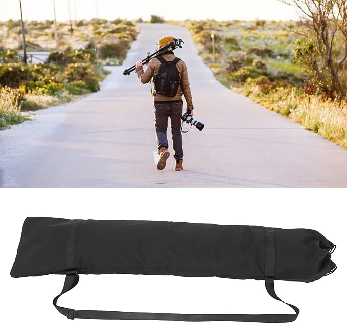 Universal Tripod Carrying Case Bag Photography Carrying Case Tripod Bag Studio Light Stand Tripod Monopod Camera Case Carrying Bag with Shoulder Strap (34x20x24cm / 13.4x7.9x9.4in)