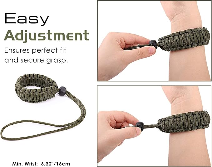 MoKo Paracord Nylon Braided Camera Hand Grip Strap for Video Camcorder/Binoculars/Nikon/Canon/Sony/SLR/DSLR Digital Camera