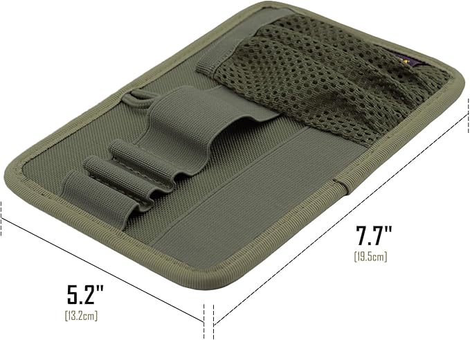 LIVANS Tactical Bag Insert Panel Organizer, Utility Admin Panel Hook and Loop Modular Organizer with Hook Fasteners for Packs Backpack or Messenger Bags