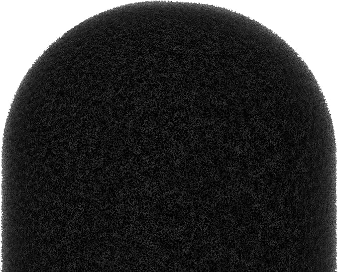 Cubilux Foam Cover for Lavalier Lapel Microphone, Windscreen for Mini Clip-On Lav MIC, 10-Pack 10mm