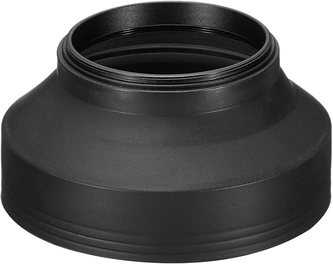 PATIKIL 58mm Camera Lens Hood, Rubber Collapsible Lens Protector Anti-Reflection Blocks Excess Sunlight Enhance Camera Photography for Nikon, for Fujifilm, for Pentax, for Leica